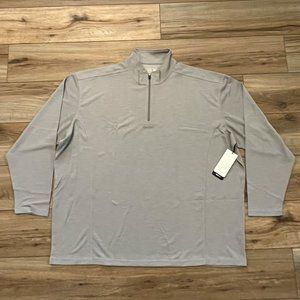 Men's OOBE Davis 1/4 Zip Pullover SZ 4XL Silver Gray Hydrovent Polyester